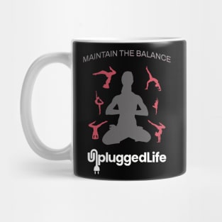 Unplugged Life Yoga TShirt Mug